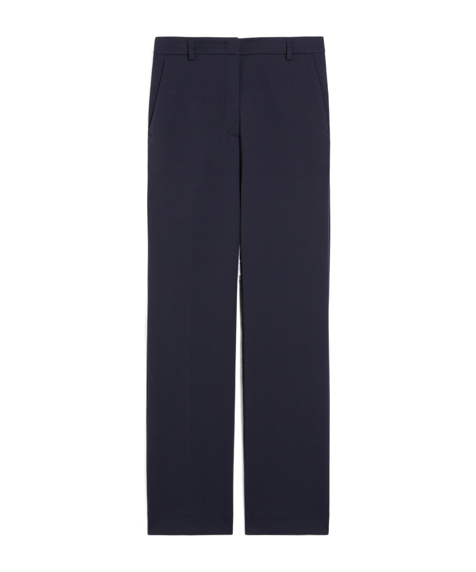 Weekend Max Mara Basco Cropped Straight-leg Pants In Black
