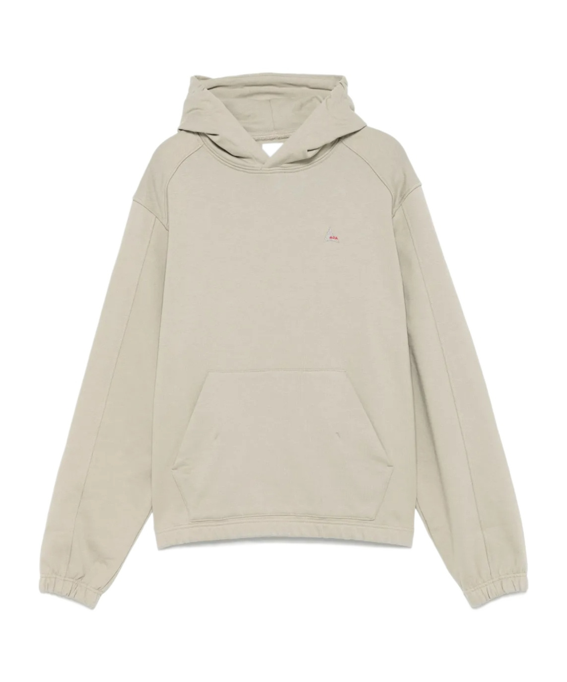 Roa Logo Embroidered Long Sleeved Hoodie In Nude