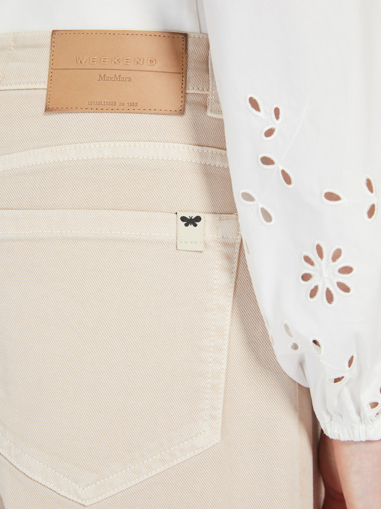 Weekend Max Mara Belt-loop Casual Pants In White