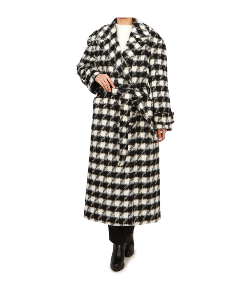 Allsaints Long-sleeved Coat In Multi