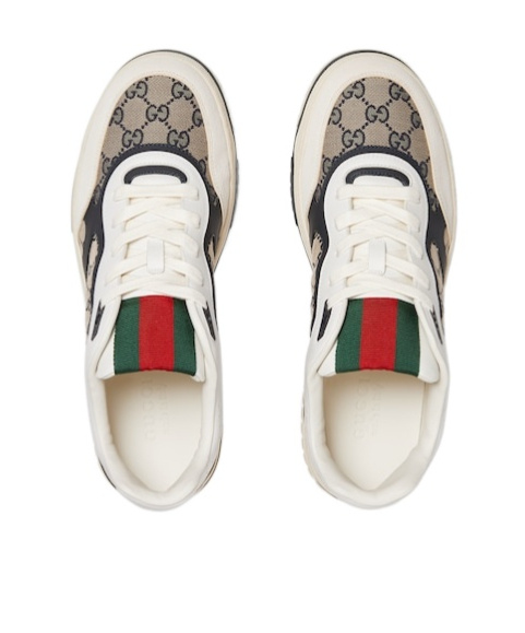 Shop Gucci Men's Re-web Sneaker In Nude