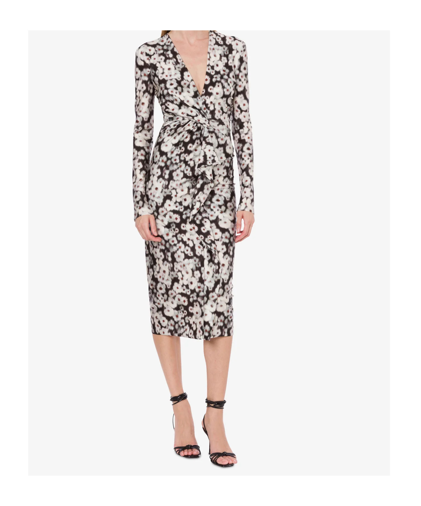 Philosophy Di Lorenzo Serafini Dress In Lycra With Flower Print In White