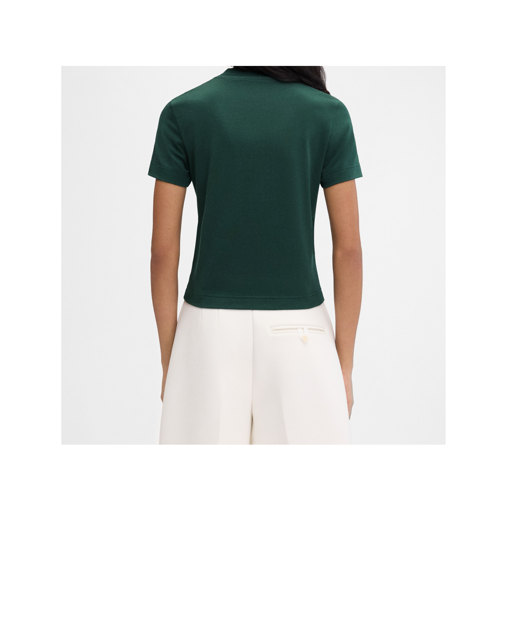 Jacquemus Gros Grain T-shirt With Distinctive Logo Detail In Green