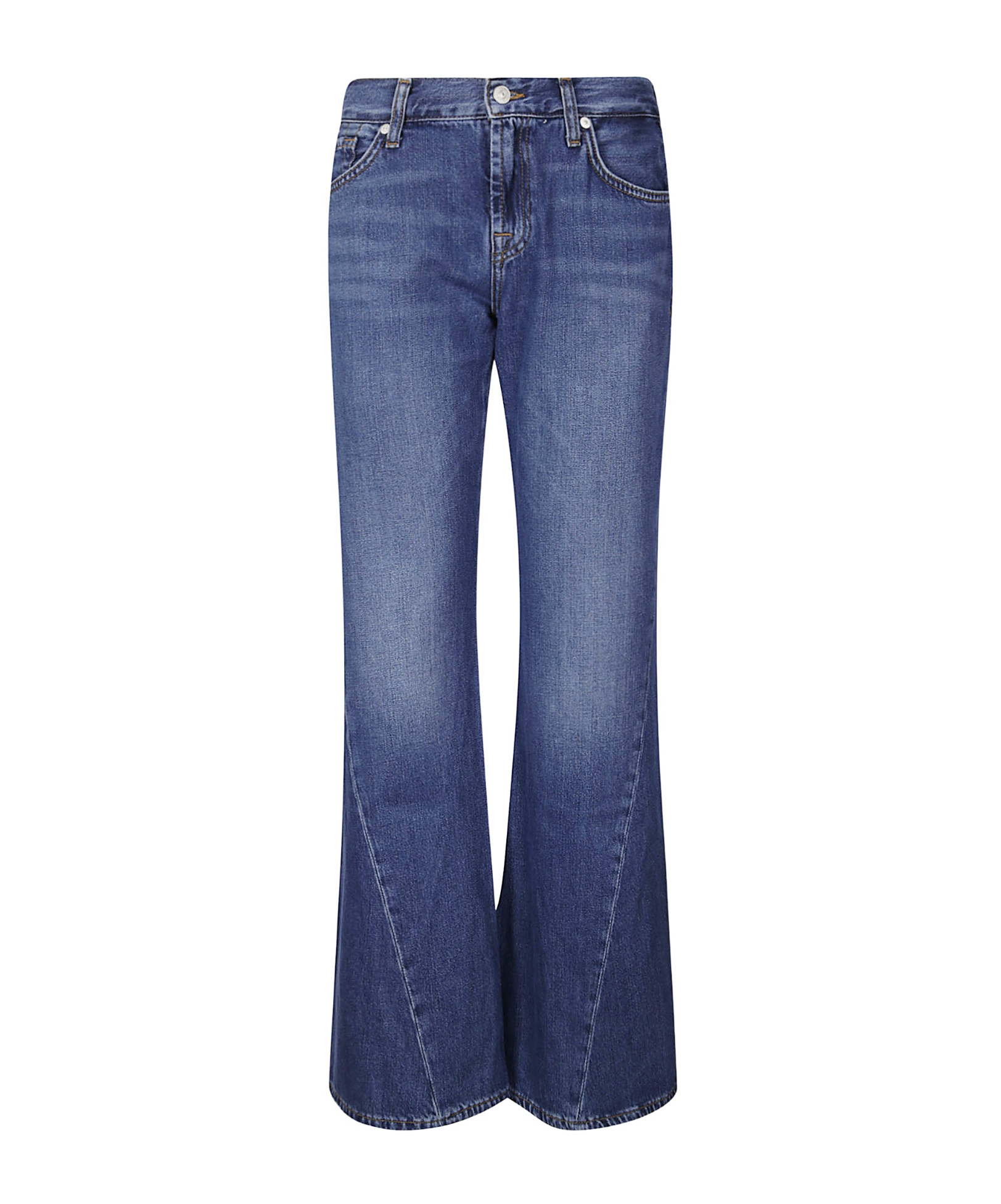 7 For All Mankind Flared Jeans In Blue