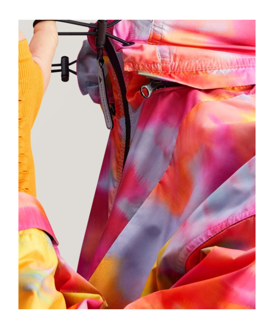 Adidas By Stella Mccartney Printed Windbreaker In Pink