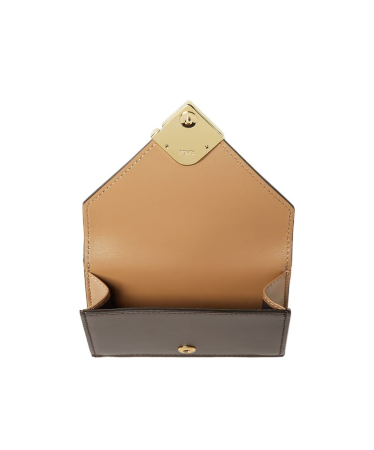 Fendi Ff Diamonds Wallet In Brown