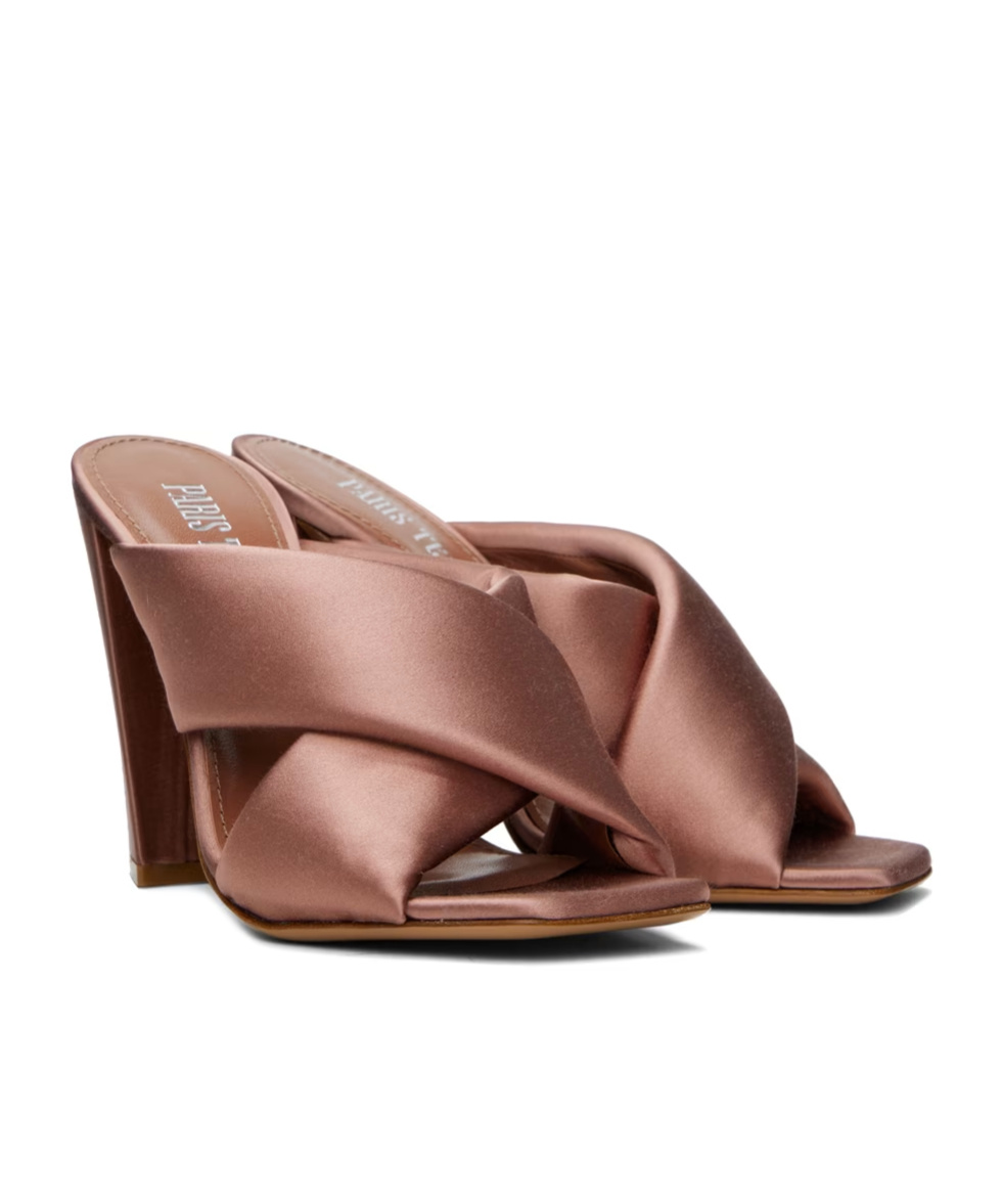 Paris Texas Pink Dafne Heeled Sandals In Brown