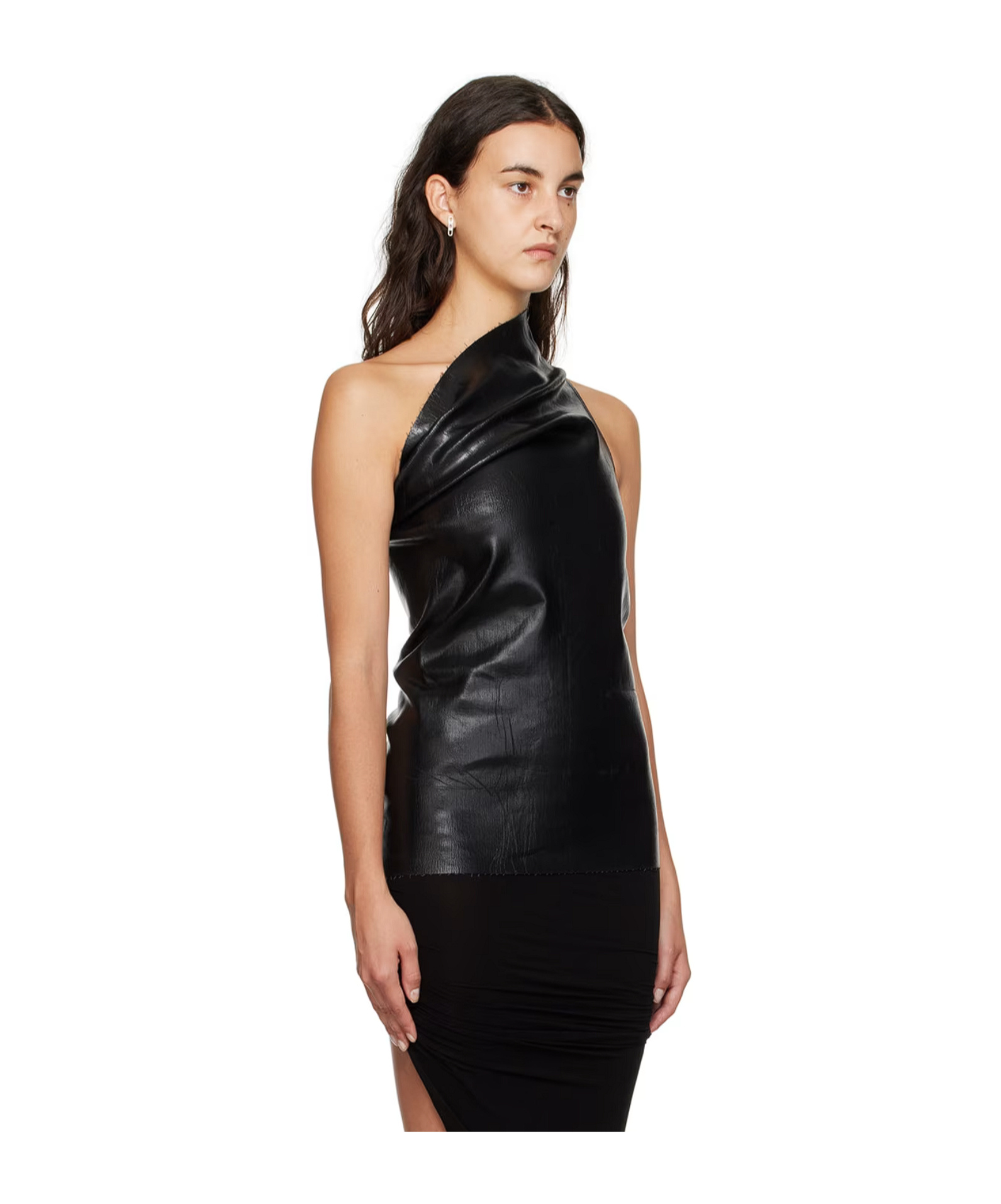Shop Rick Owens Athena Shoulder Vest In Black