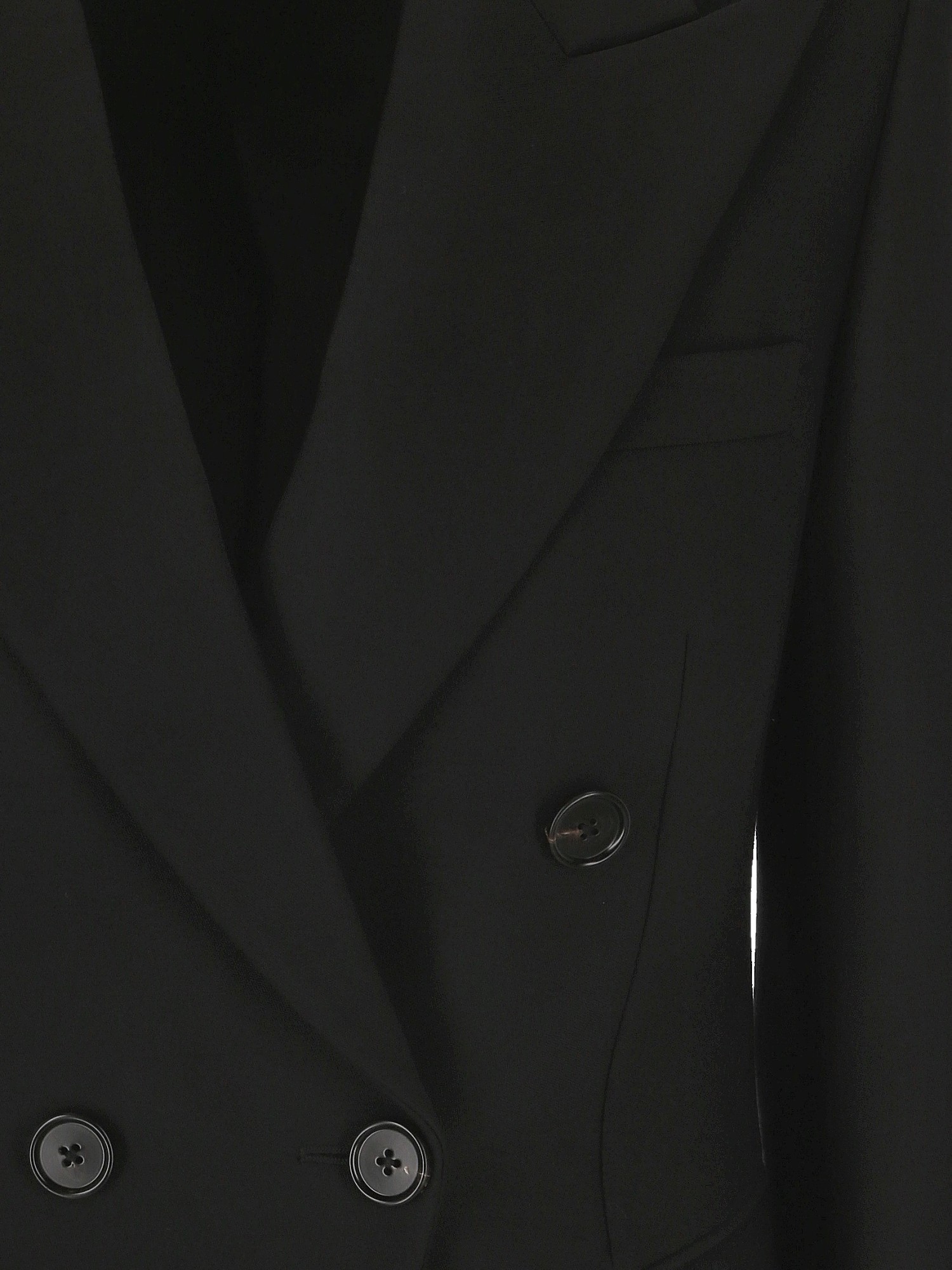 Chloé Double-breasted Wool-blend Blazer In Black