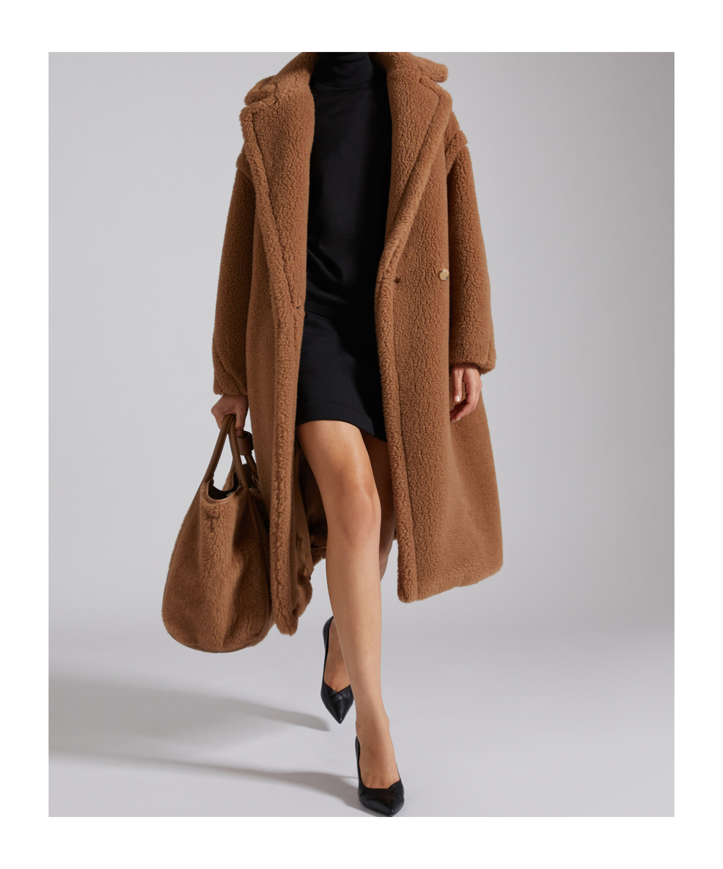 Max Mara Teddy Icon Coat In Brown