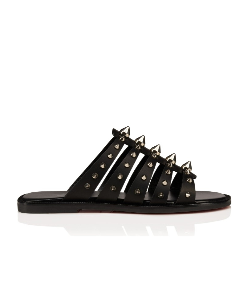Christian Louboutin Studded Studs Strappy Leather Sandals
