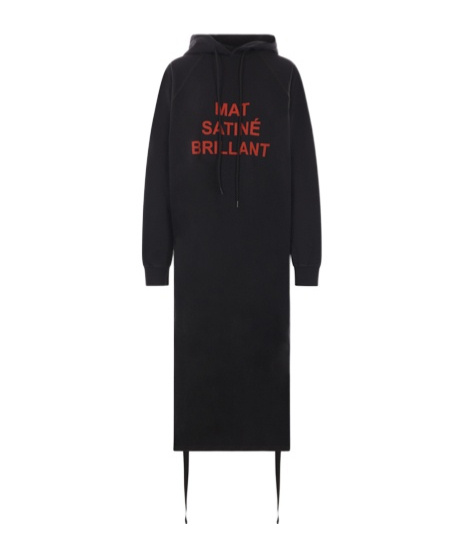 Shop Mm6 Maison Margiela Drawstring Long Hoodie In Black