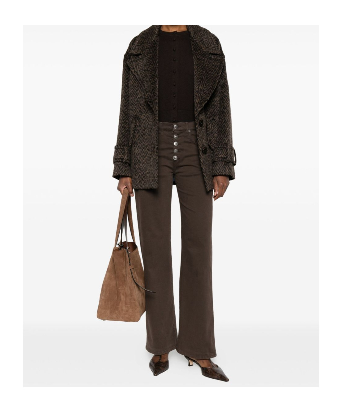 Dondup Buttoned Jeans In Multi