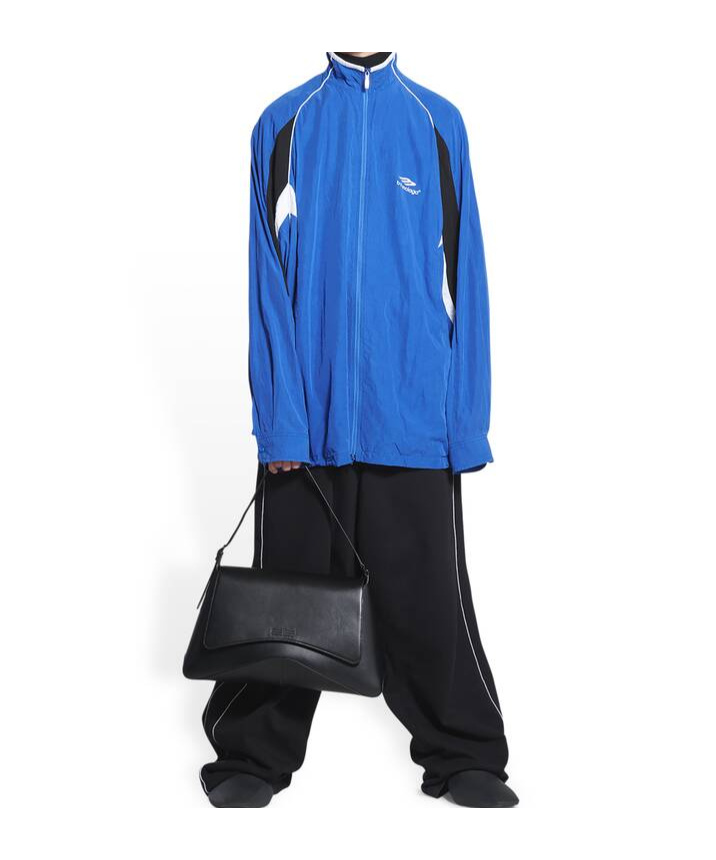 Balenciaga 3b Sports Icon Tracksuit Shirt In Blue