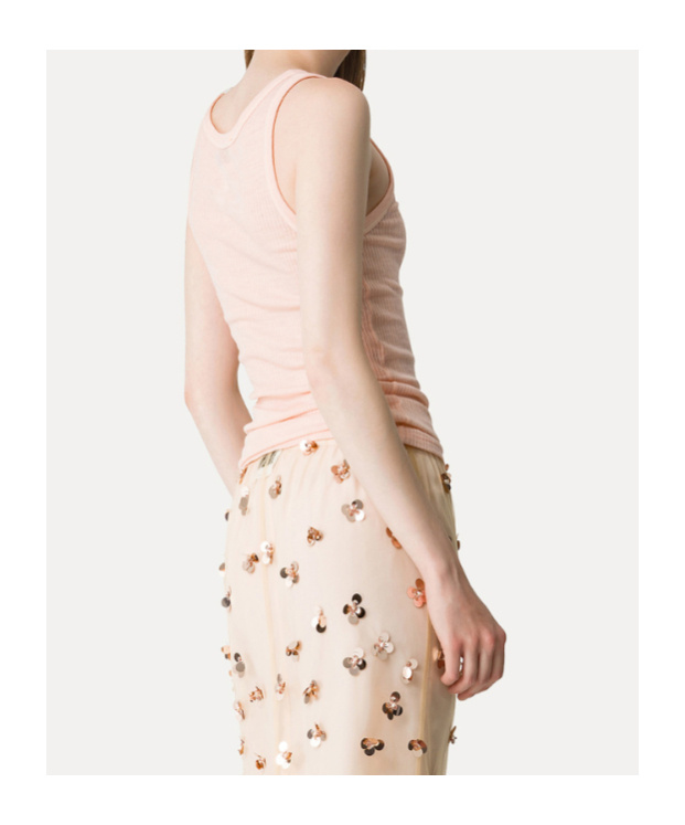 Forte Forte Ribbed Tank Top In Pink