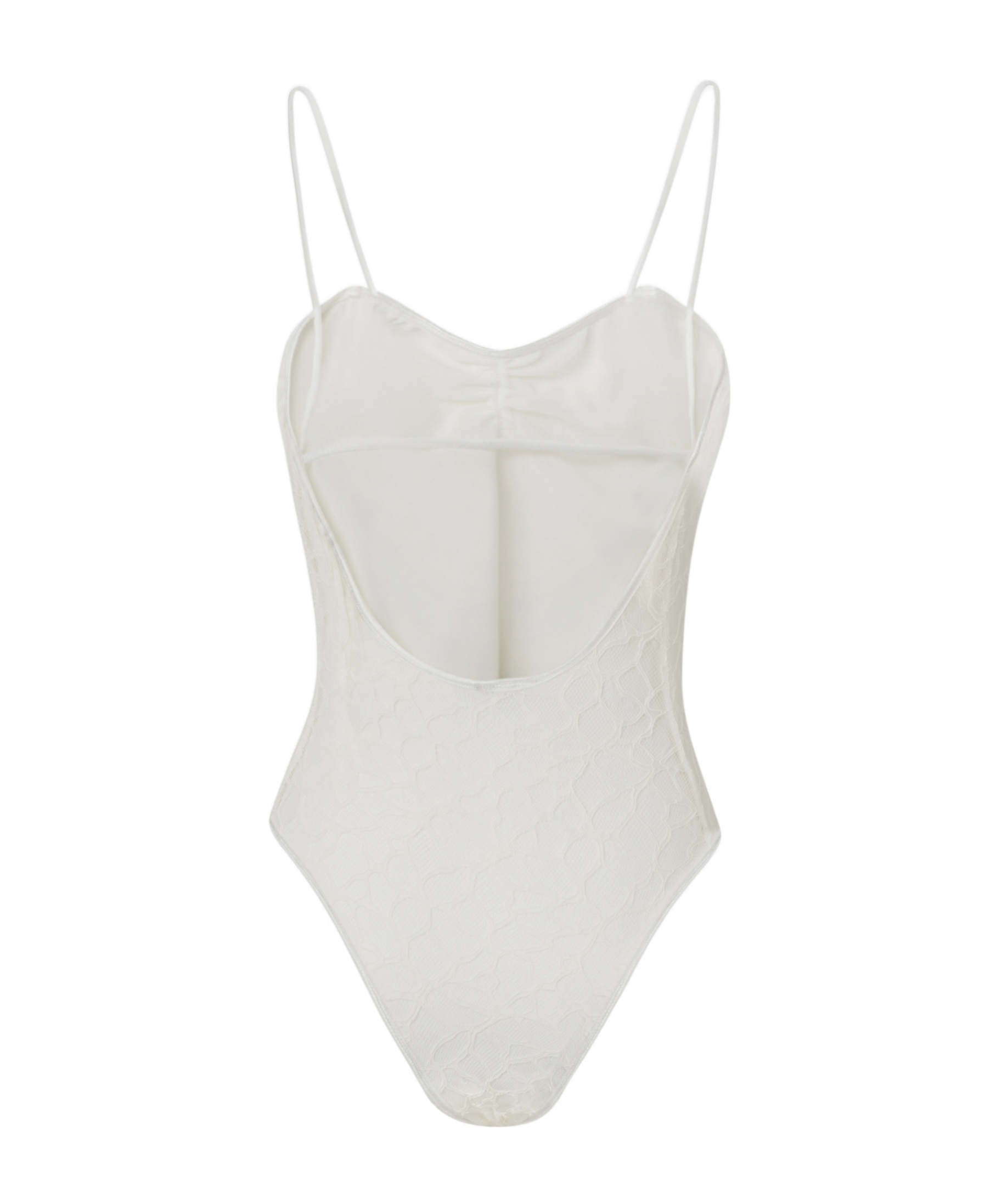 Pinko Spaghetti Strap Bodysuit In White