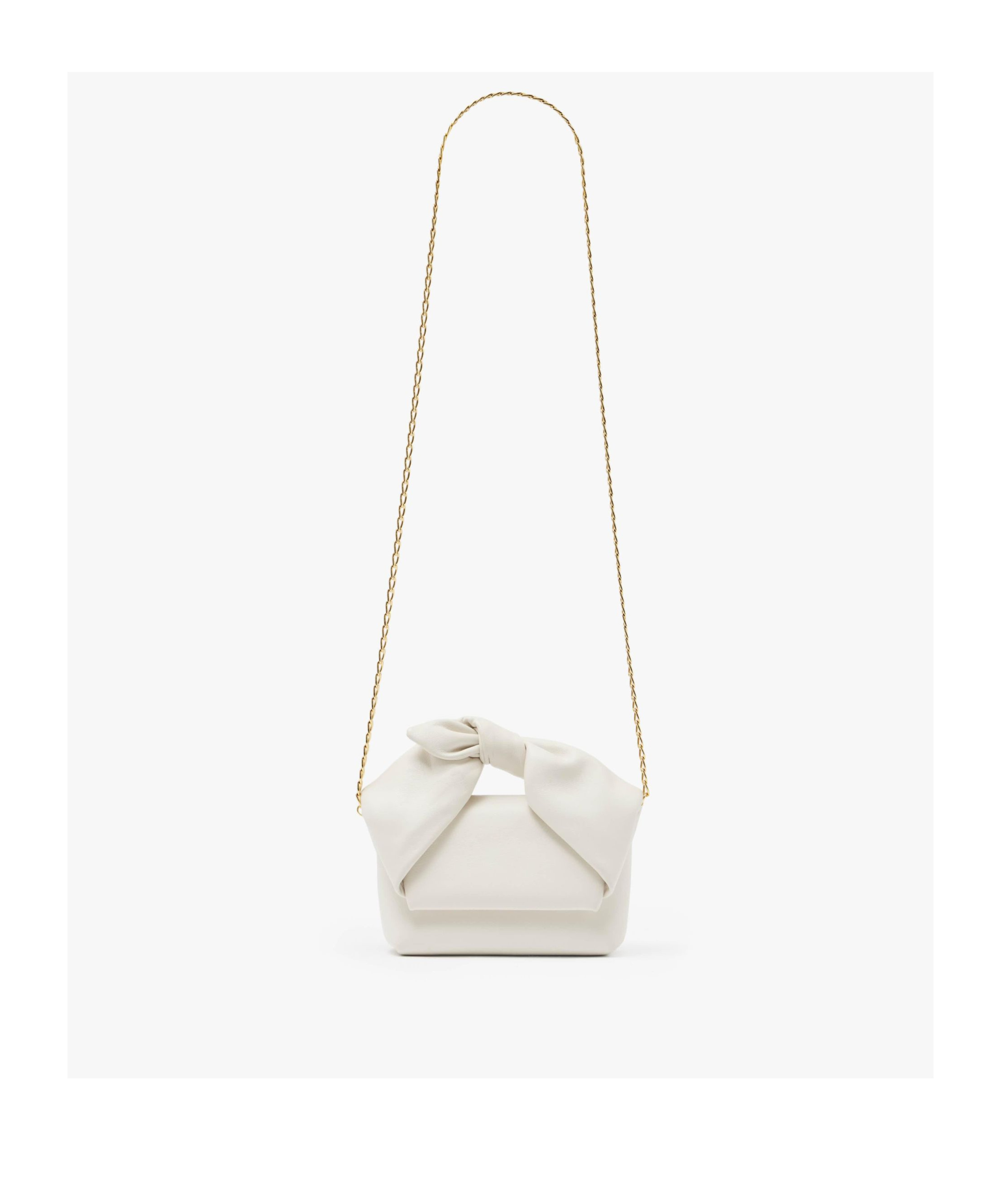 Jw Anderson Twister Mini Crossbody Bag In White