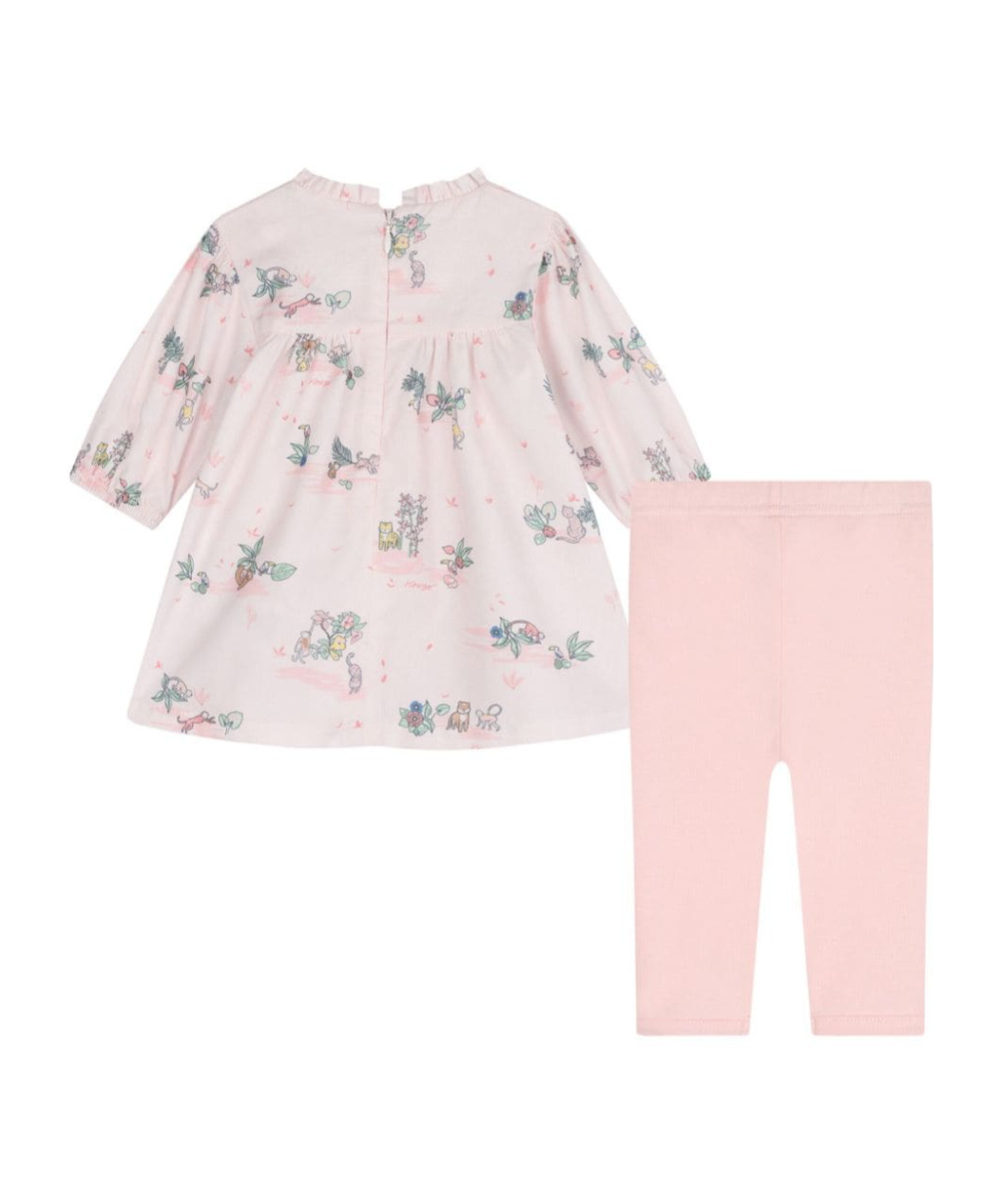 Kenzo Long-sleeved Top Set In Pink