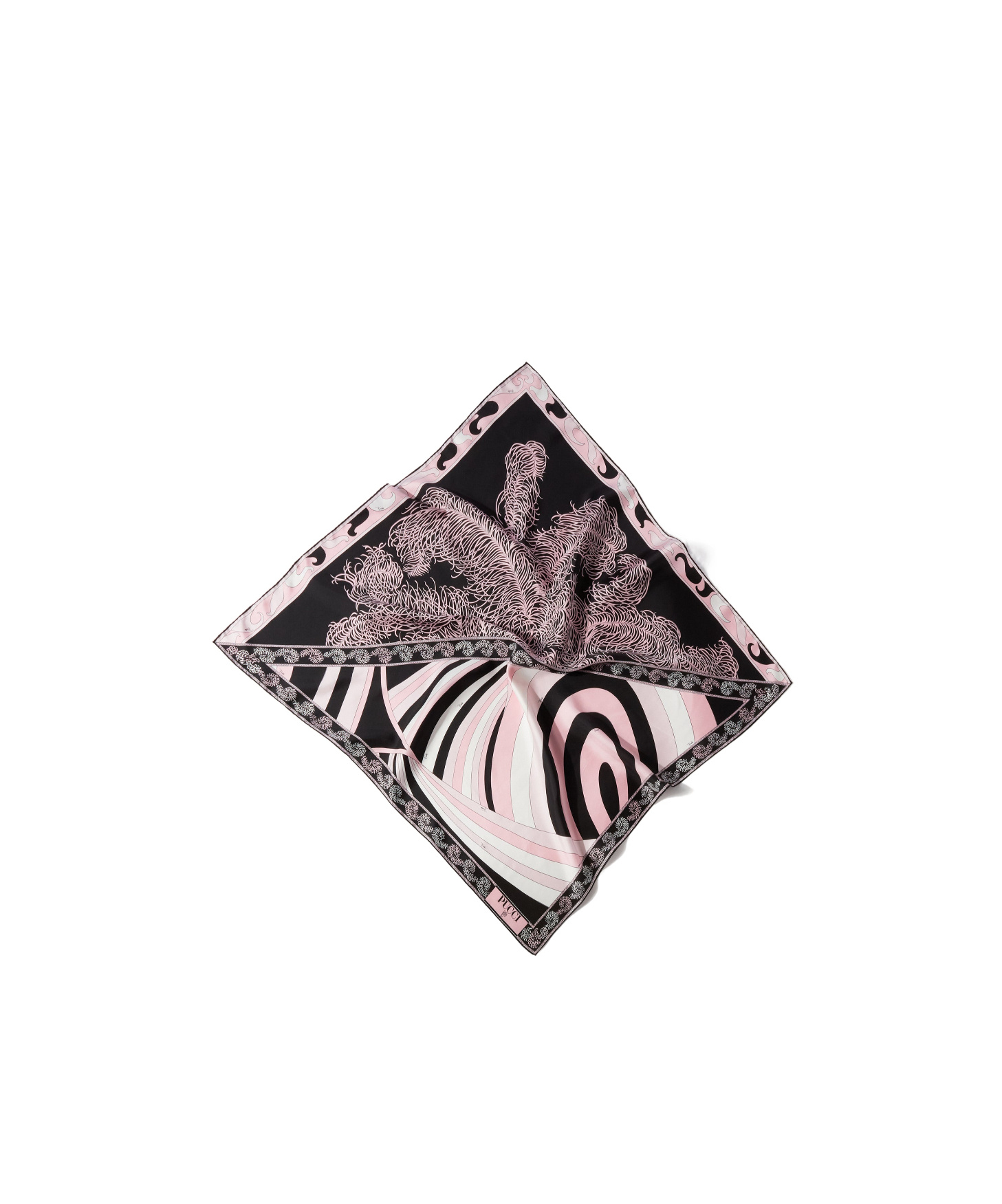 Pucci Printed Silk Scarf In Multicolor