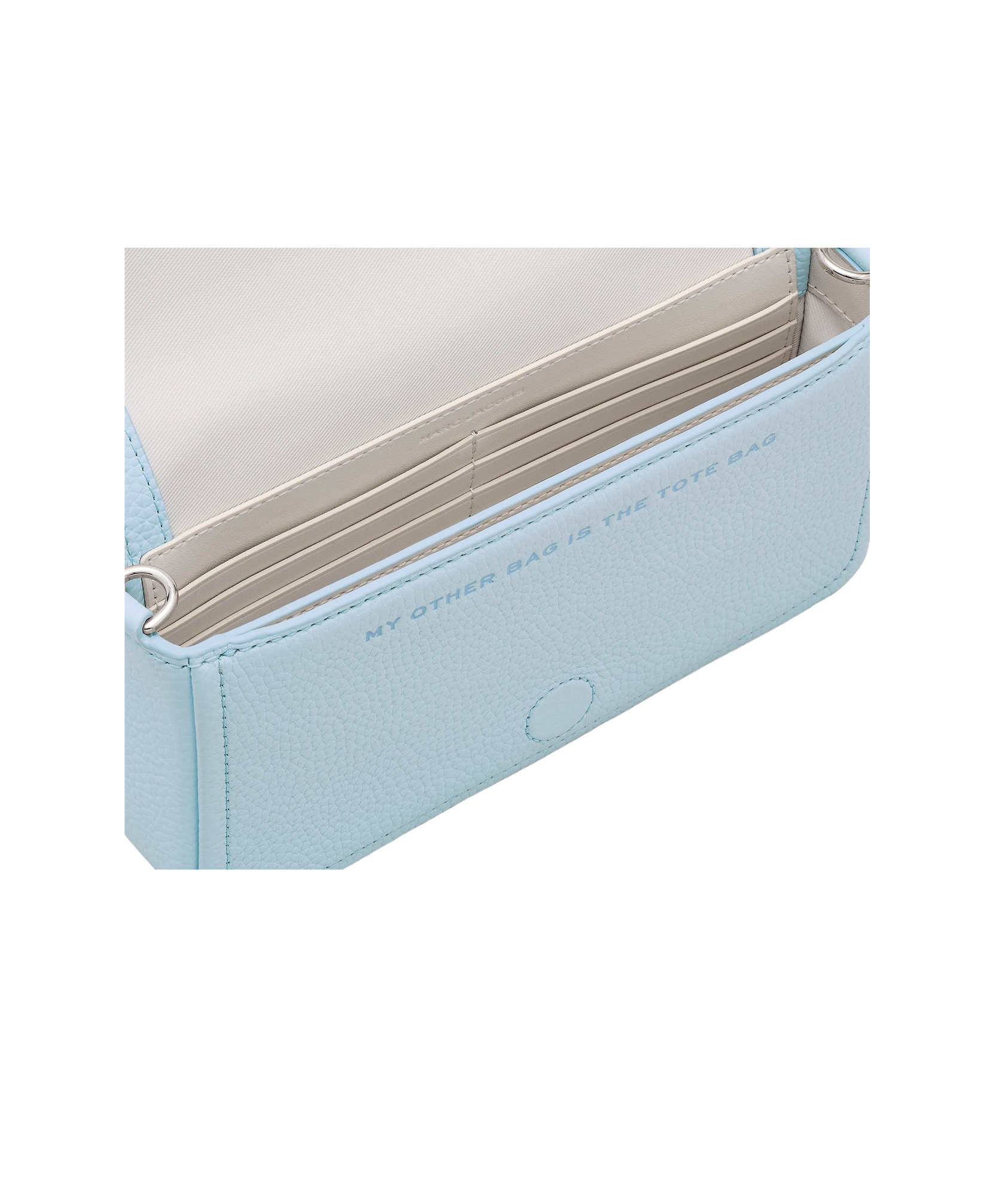 Marc Jacobs Light Blue The Leather Mini Shoulder Bag In Blue