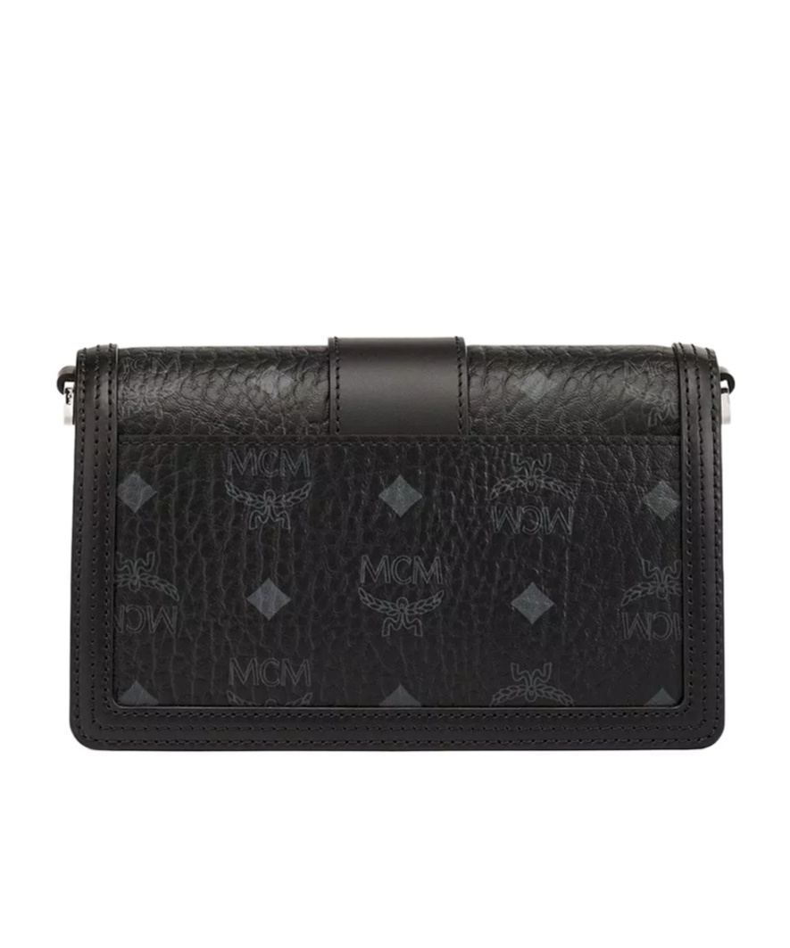 Mcm Tracy Crossbody In Visetos In Black Black