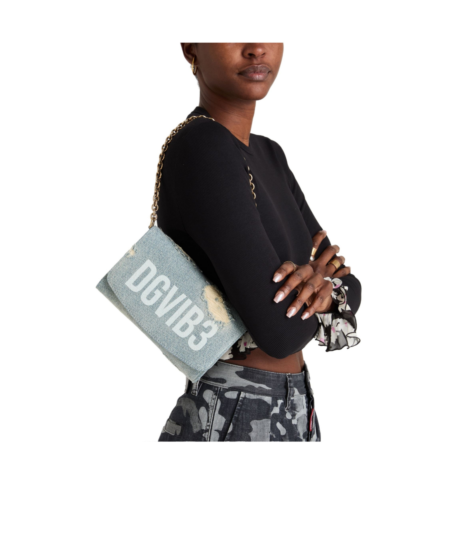 Dolce & Gabbana Medium-sized Denim Handbag In Blue