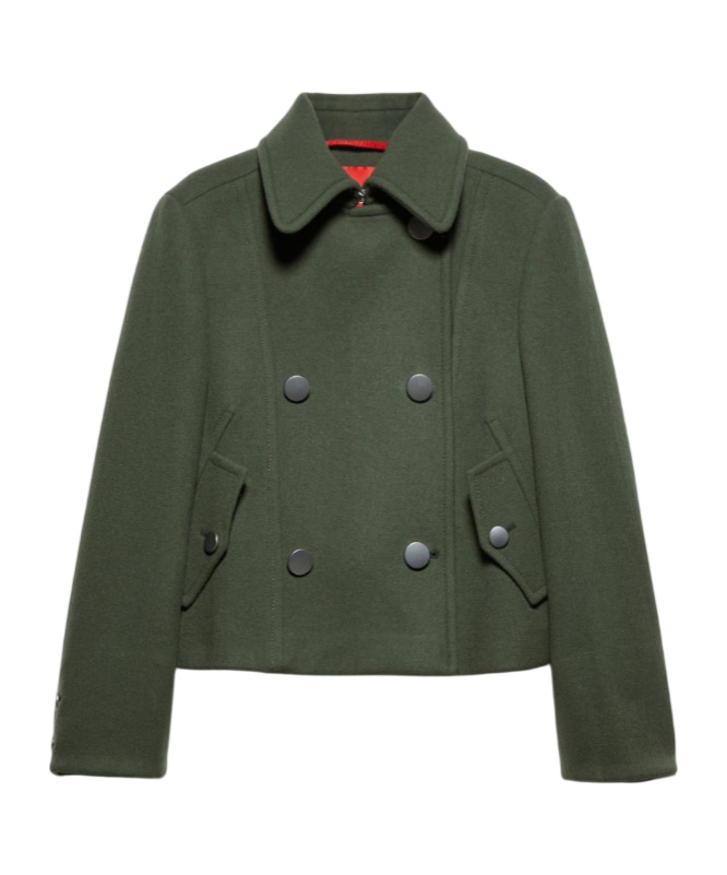 Maxco. Double-layer Wool Casual Jacket In Green