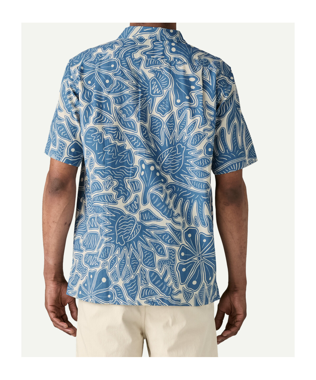Patagonia Camp Shirt Tidal Threads In Blue
