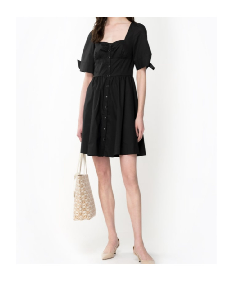 Pinko Short Sleeve Dress In Black