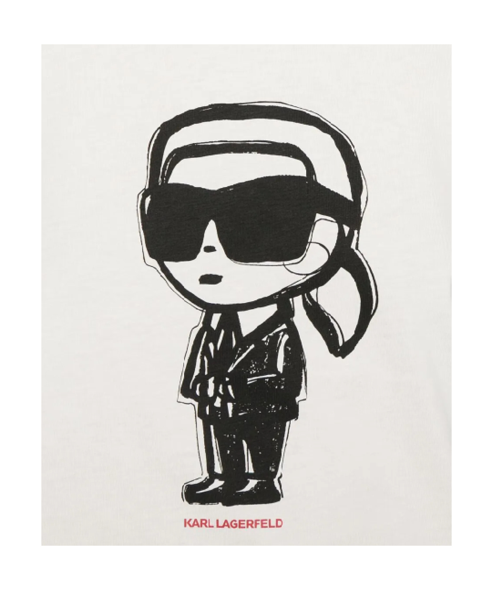 Karl Lagerfeld Print T-shirt In White