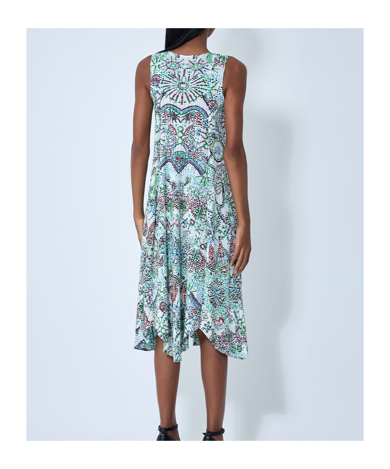 Issey Miyake Light Festival Dress In Multi