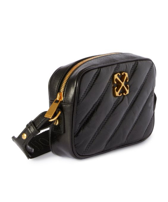 Off-white Quilted Camera Bag In Black