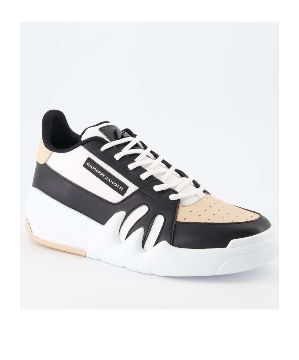 Giuseppe Zanotti Talon Logo Patch Panelled Sneakers In White
