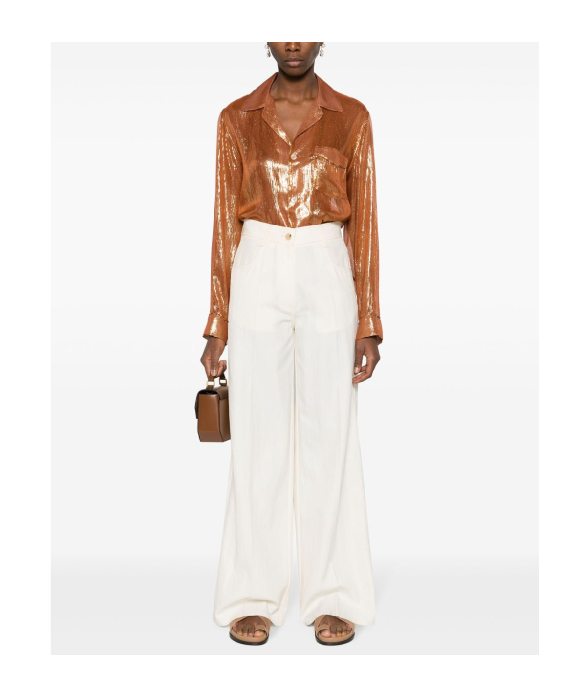 Forte Forte Wide-leg Button-fly Trousers