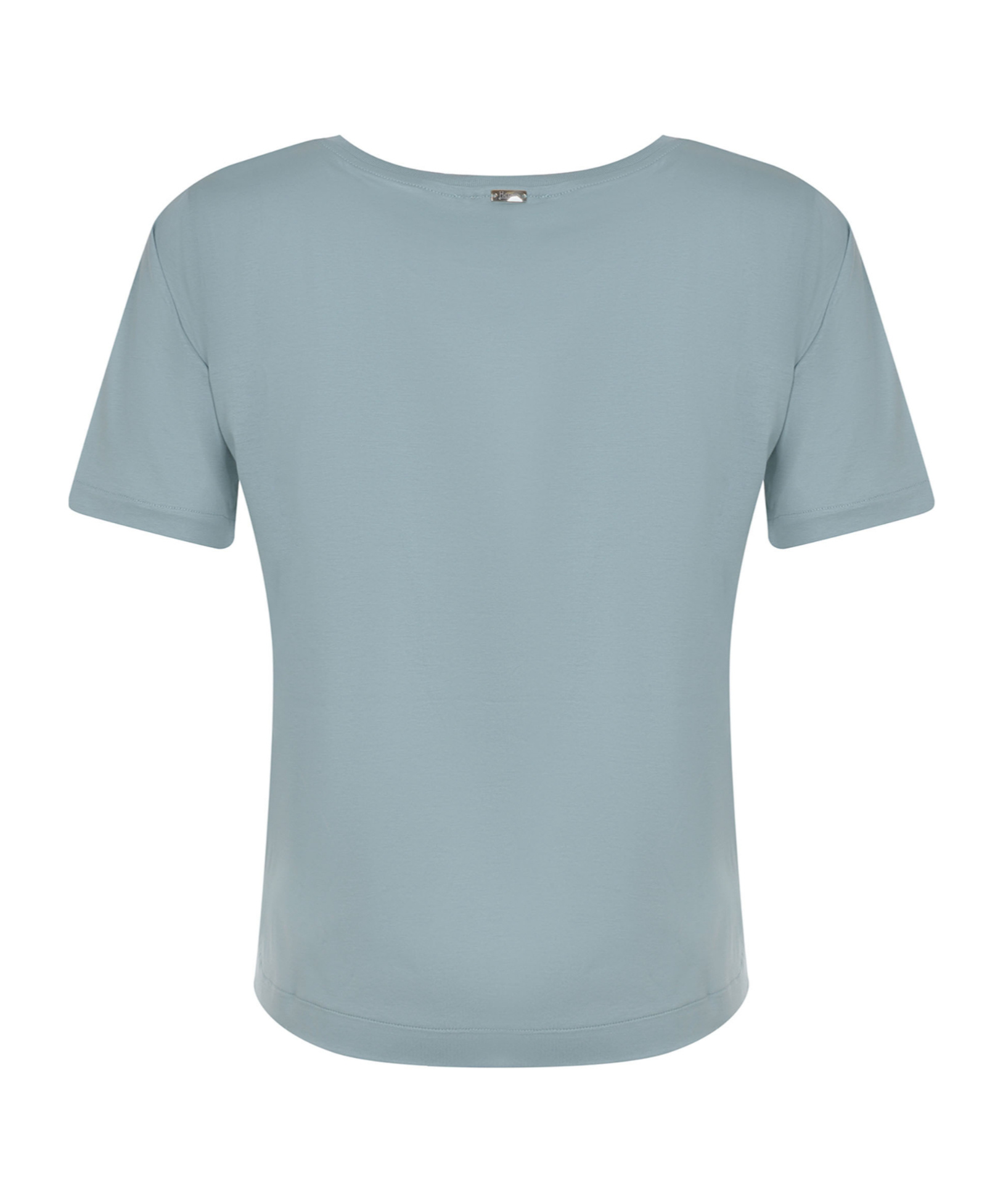 Herno Lightweight-jersey Crewneck T-shirt In Blue