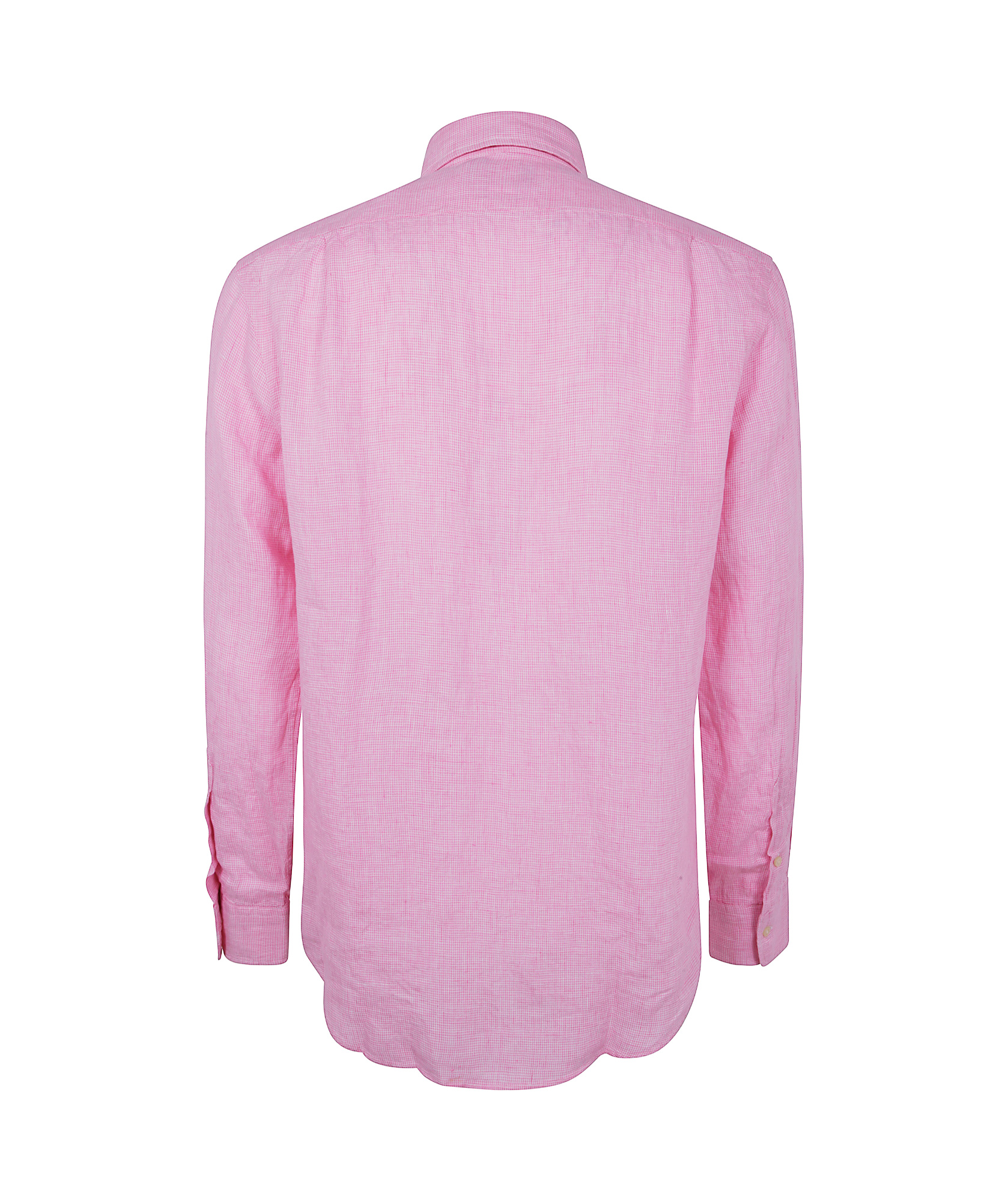 Shop Polo Ralph Lauren Linen Shirt In Pink White