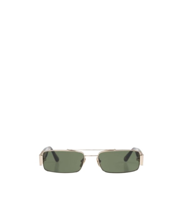 Linda Farrow Joey Rectangular Frame Sunglasses In Green