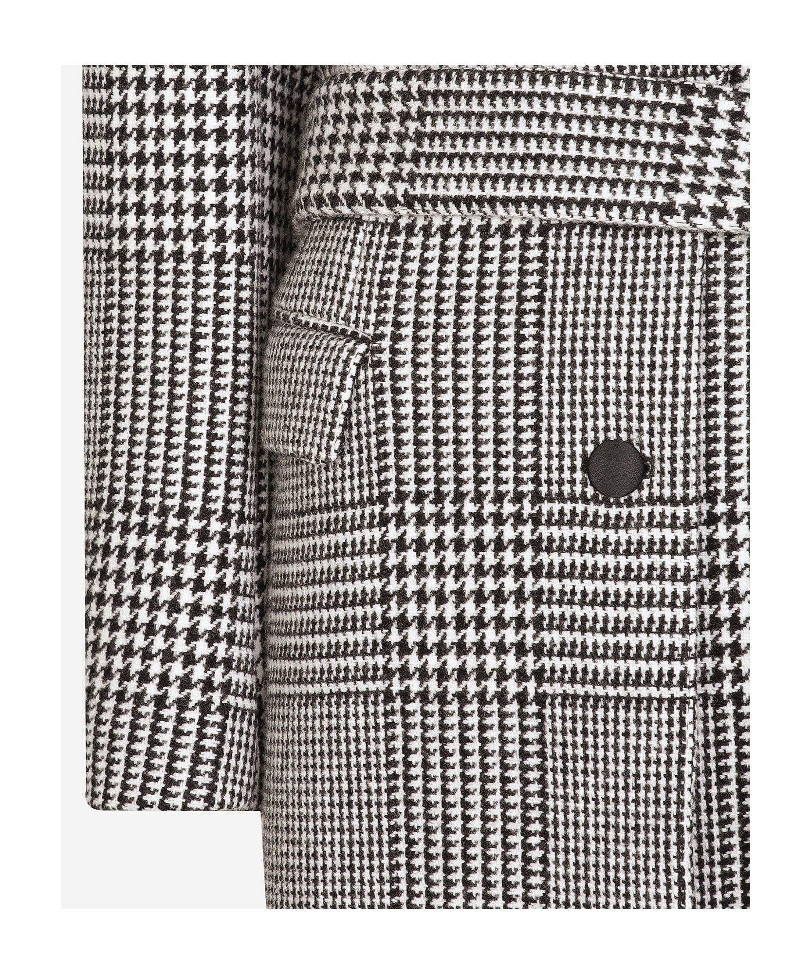 Dolce & Gabbana Check-pattern Coat In Black