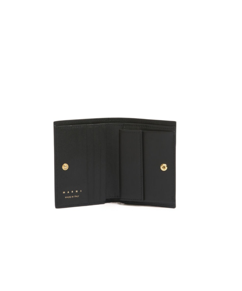 Marni Leather Python-print Bifold Wallet In Multi