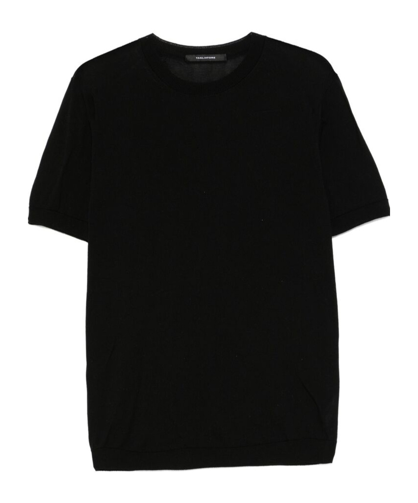 Shop Tagliatore Short-sleeved T-shirt In Black
