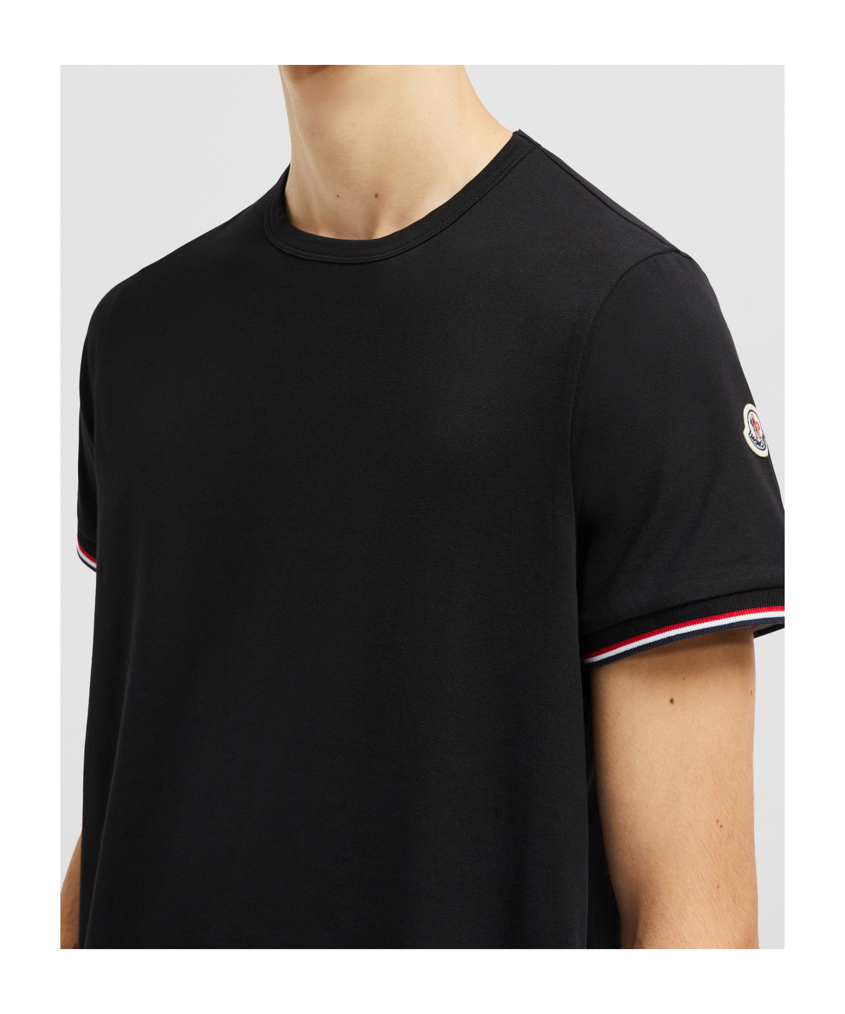 Moncler Short-sleeved T-shirt In Black