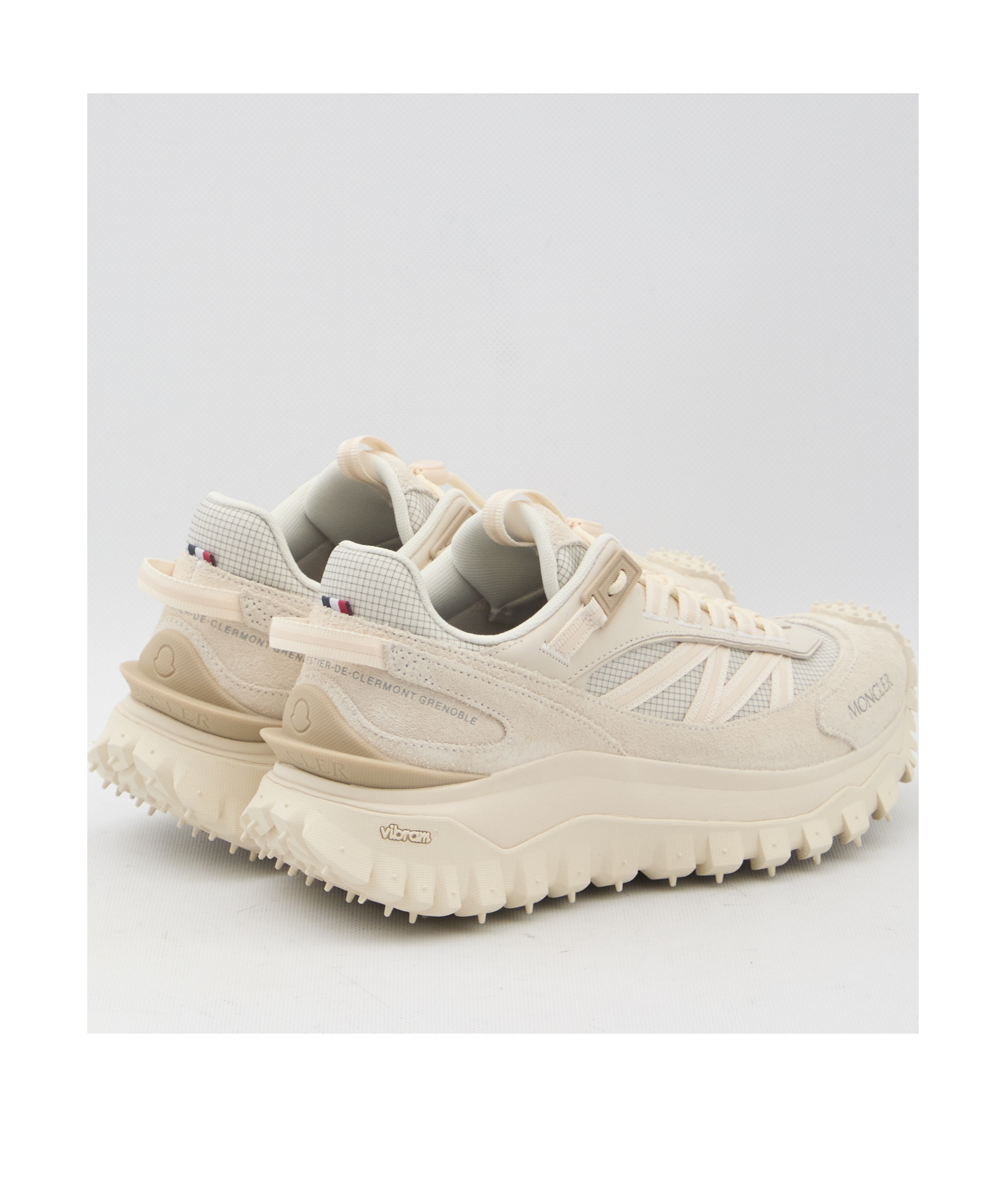 MONCLER TRAILGRIP SUEDE LEATHER TRAINERS