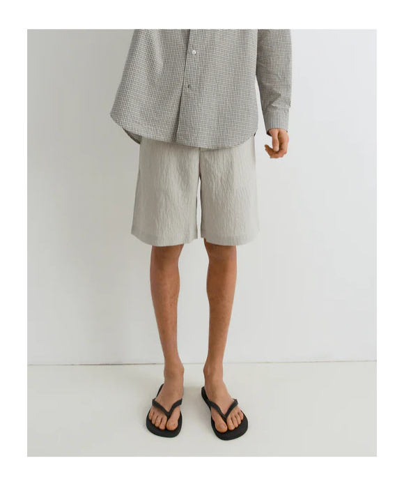Gimaguas Embroidered Modal Blend Nicolas Bermuda Shorts