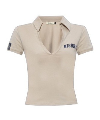 Misbhv Varsity V-neck Polo Top