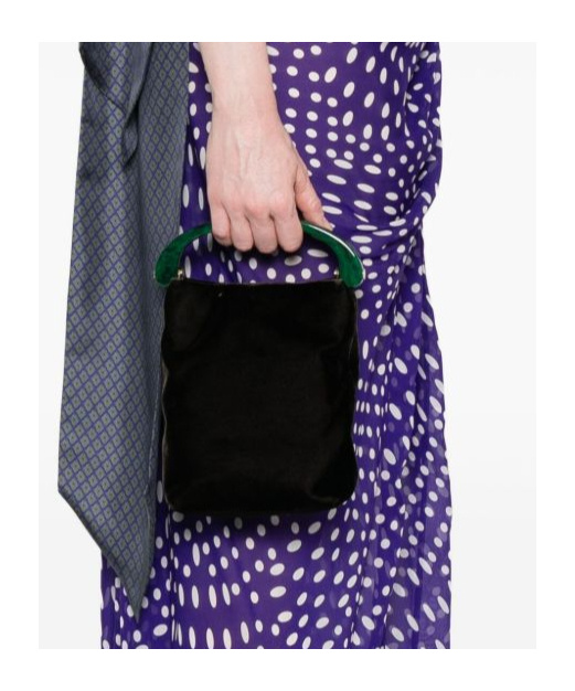 Dries Van Noten Top Handle Shoulder Bag In Black
