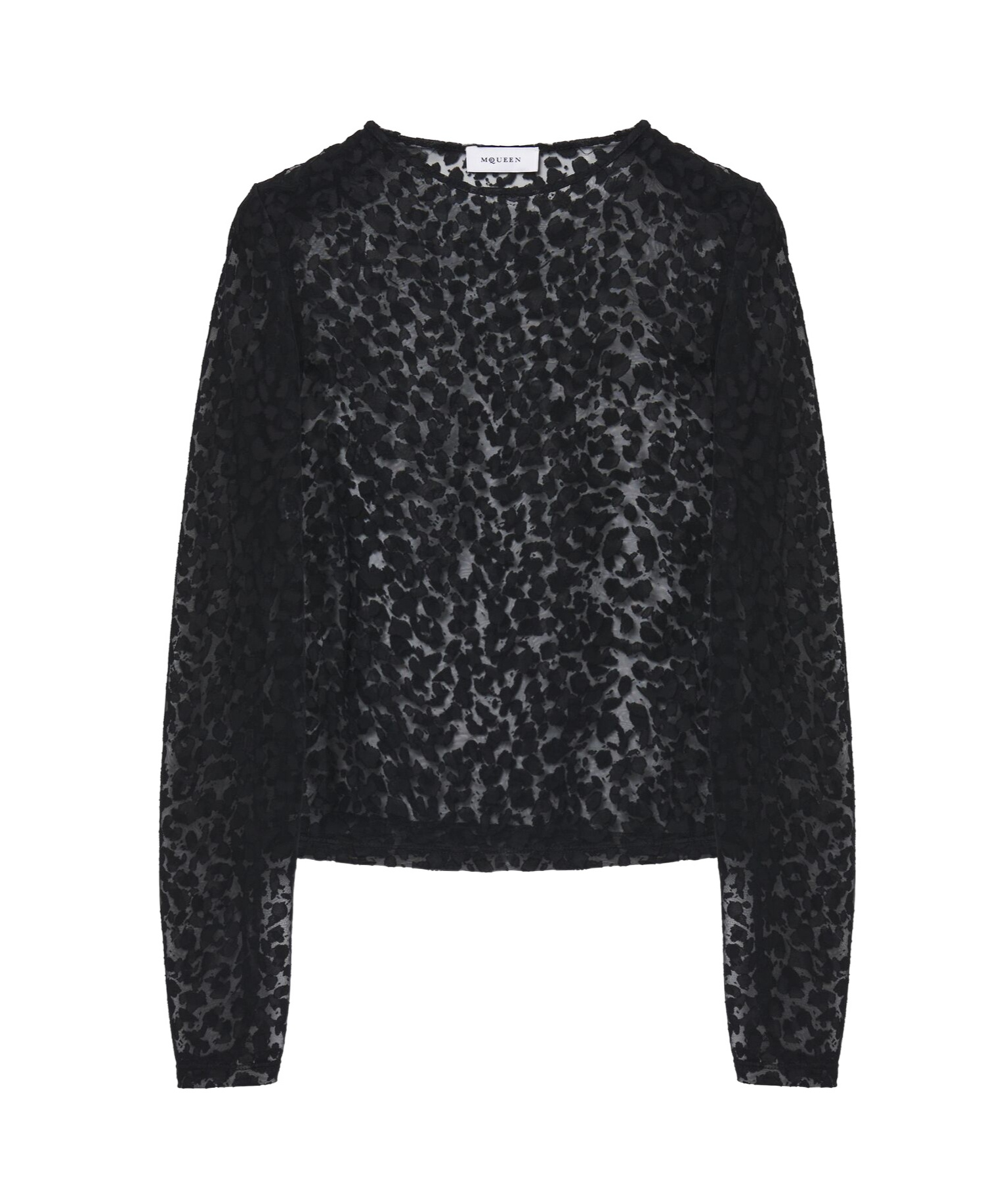 Alexander Mcqueen Round-neck Blouse In Black