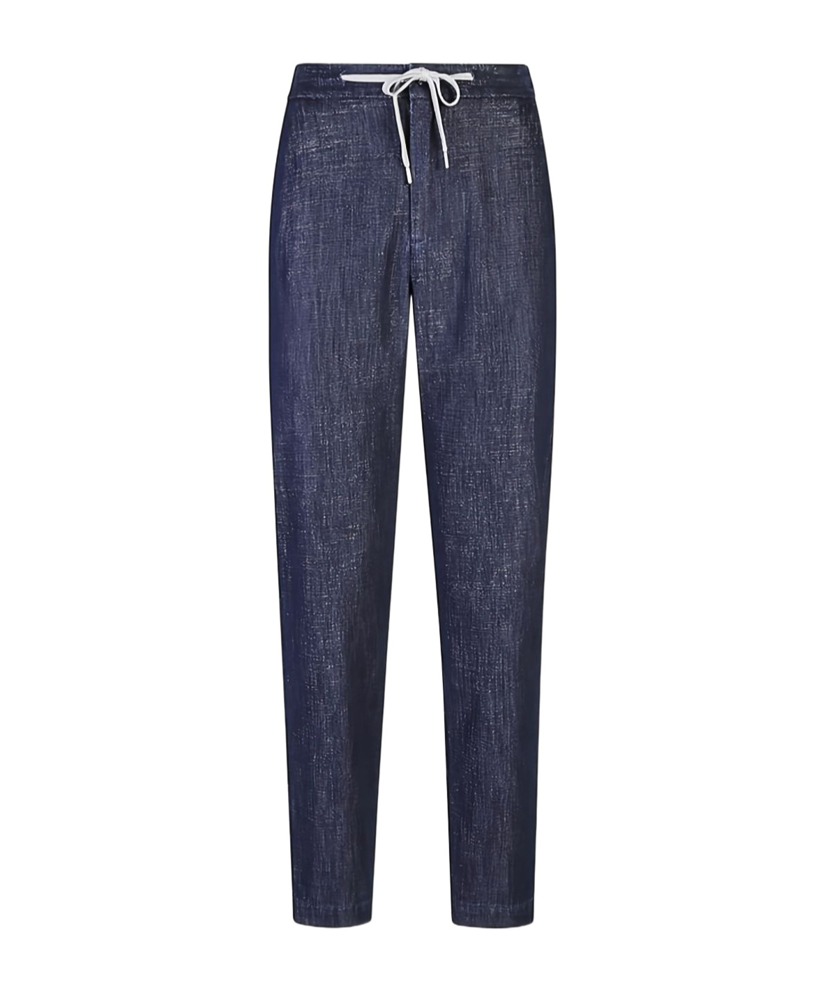 Eleventy Drawstring Waist Casual Pants In Blue