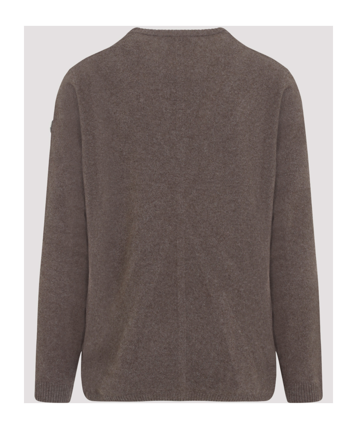 Moncler X Rick Owens Sophisticated Grey Sweatshirt In Virgin Wool And Cashmere Blend In Brown