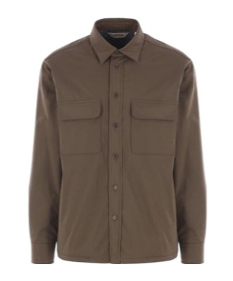 Aspesi Padded Shirt Jacket In Brown