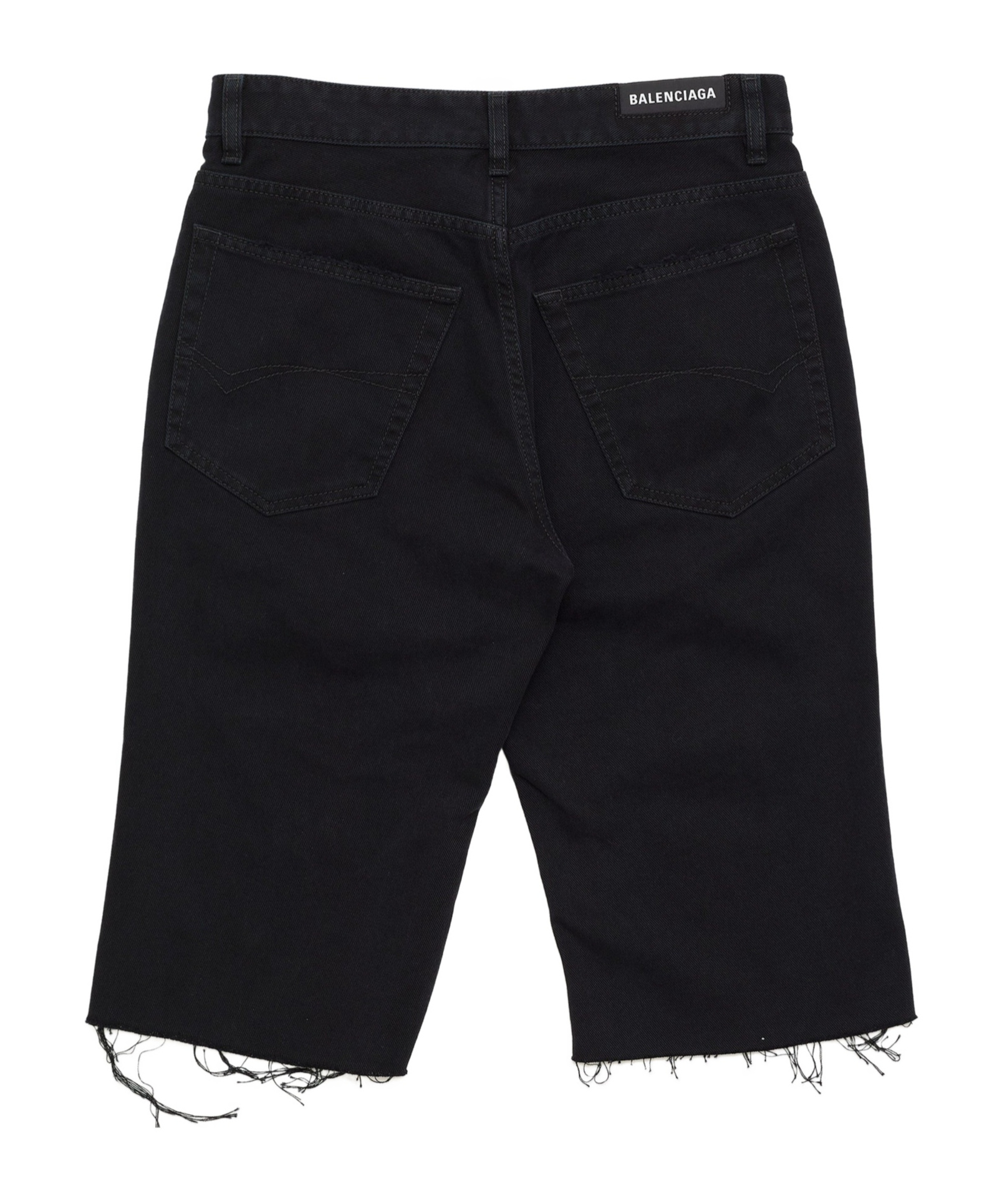 Balenciaga Belt-loop Shorts In Black